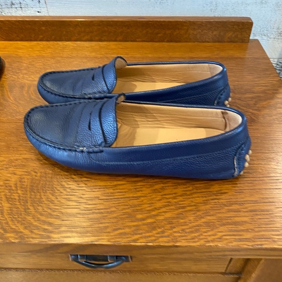Blue M. Gemi Pastoso Driving Mocs Loafers Navy 40 fits 8.5 Perfectly!  Classic! - Picture 4 of 12